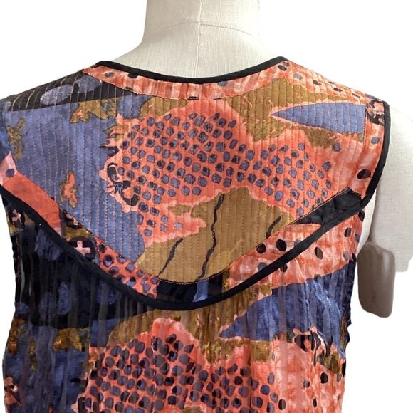 Anthropologie Of Two Minds 100% Silk Tank Top Sz M 64L - Picture 8 of 11